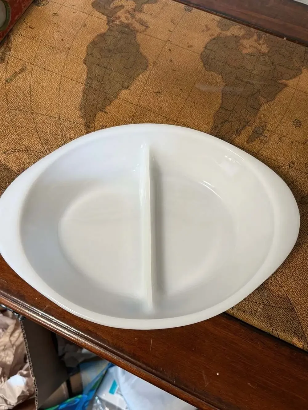 Glasbake vintage divided